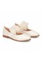 Orthopedic Pad Sole, Ruffle Detailed, Beige Ballerinas for Girls