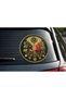 Ottoman State Coat of Arms Patterned Decorative Sticker – 15X15 cm |   Compatible with Car, Laptop, Glass