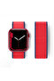 Mey Import ®   Watch 38mm Mesh Hook and Loop Strap - Navy Blue-Red