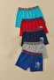 Pack of 5 Cotton Lycra Mixed Color and Printed Baby Boy Boxer Set - Multicolor - 3