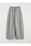 Gray Women's Thick Sweatpants with Elastic Waist - 5