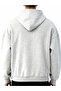 Unisex Gray Hooded Sweatshirt with King Print - 3