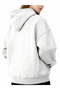 Unisex Gray Hooded Sweatshirt with Hopr Print - 5