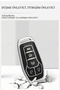 Ford Compatible Fusion, Mondeo, Explorer, Mustang, F150 Silver Edge Tpu Key Case Cover (White) - 5