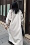 معطف طويل كبير الحجم بجيوب وأزرار 7131 - 6