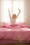 Double Pink Duvet Cover Set Fitted Sheet Piece Soft-Textured Breathable Duvet Cover Set - 5