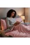 Double Pink Anthracite Duvet Cover Set Fitted Sheet Soft-Textured Breathable Duvet Cover Set - 6