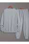 Men's Bottom-Up Set Lion Print Design Crew Neck Sweatshirt - 2