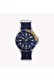Men's Blue Fabric Watch, Brass Case | Tw2t30400