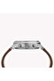 Men's Brass Brown Leather Watch, Black Dial | Tw2t32900 - 2