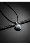 Sodalite Natural Stone Leather Cord Heart Cut Pendant - 3
