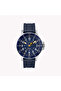 Men's Blue Silicone Watch, Brass Case | Tw2r60700