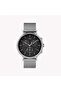 Unisex Brass Silver Watch, Black Dial | Tw2r61900