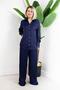 9514 Kraşli, Satin Suit with Wide-Leg Pants and Shirt - 7