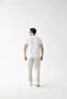Men's White Regular Modal Fabric Non-Fading Color Silky Texture Non-Ironing T-Shirt - 5
