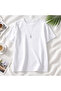 Men's White Regular Modal Fabric Non-Fading Color Silky Texture Non-Ironing T-Shirt - 6