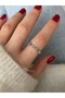Limited Edition - Minimal Zircon Stone Bottom Adjustable Women's Ring