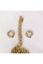 Spring Ring And Bag Chain Set (gold Color) - 1 Meter, 2.5 Cm Ring Diameter - 2