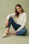 Women's Holy Beige Short Thick Heeled Casual Comfortable Shoes - 6
