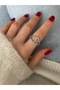 Limited Edition - Women's Ring with Row of Zircon Stones and Bottom Setting - 3