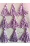 Purple Color 9 Pieces Tassel Fringe - 4