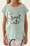 Girl's Blue Pajama Set - 5