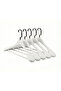 5-Piece Luxury Wooden Hanger Set with Silver American Hooks Thick Shoulder Coat Suit Shirt and Pants Hanger - 2