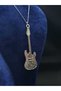Electric Guitar Model Steel Necklace New Noise Written Rock Style Music Musician Theme Guitar Steel Necklace - 5