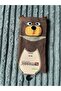 12 Pieces of Seamless Bamboo Socks with Cat, Dog and Bear Figures - 4