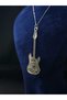 Electric Guitar Model Steel Necklace New Noise Written Rock Style Music Musician Theme Guitar Steel Necklace - 3