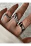 Limited Edition - 4-Piece Separate Use Row Zircon Stone Bottom Adjustable Women's Ring