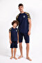 BOY'S BERMUDA SUIT - NAVY BLUE - 4