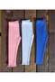 Ribbed Flexible 3-Piece Baby Tights Kids Tights Single Bottom