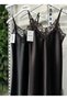 Satin Asymmetric Cut-Out Lace Detail Thin Adjustable Straps Mini Evening Stylish Event Dress - 6