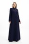Special Design Embroidery Detailed High Collar Oversized Coat - 6