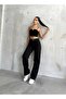 Palazzo Black Non-Fading High-Waisted Stretchy Wide-Leg Jeans - 6