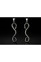 Antique Silver Color Stainless Steel Snake Figured Strong Design Men's Steel Snake Necklace - 2