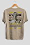 Aphrodite 1 Mythology Back Printed Beige Oversize T-Shirt Men Women Cotton Crew Neck Tshirt
