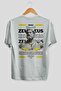 Zeus 2 Mythology Back Printed White Oversize T-Shirt Men Women Cotton Crew Neck Tshirt