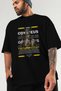Odysseus 1 Mythology Front Printed Black Oversize T-Shirt Men Women Cotton Crew Neck Tshirt - 3