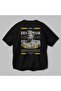 Zeus 2 Mythology Back Printed Black Oversize T-Shirt Men Women Cotton Crewneck Tshirt - 3