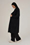 Women's Shawl Collar Angora Textured Long Cardigan - 3