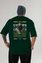 Cyclopes 1 Mythology Back Printed Green Oversize T-Shirt Men Women Cotton Crew Neck T-Shirt - 2