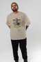 Ares 1 Mythology Front Printed Beige Oversize T-Shirt Men Women Cotton Crew Neck T-Shirt - 7