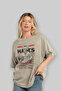 Hades 2 Mythology Front Printed Beige Oversize T-Shirt Men Women Cotton Crew Neck Tshirt - 4