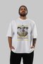 Plato 1 Mythology Front Printed White Oversize T-Shirt Men Women Cotton Crew Neck Tshirt - 6