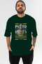 Plato 2 Mythology Front Printed Green Oversize T-Shirt Men Women Cotton Crew Neck Tshirt - 2