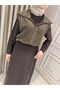 Women's Mesh Detail 2-Piece Dress - 5