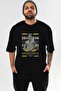 Zeus 1 Mythology Front Printed Black Oversize T-Shirt Men Women Cotton Crew Neck Tshirt - 2