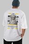 Medusa 2 Mythology Back Printed White Oversize T-Shirt Men Women Cotton Crew Neck Tshirt - 6